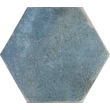 Kép 1/2 - BENEDIKT TILES Cifre Oken Hexagon Blue Brillo 23,2x26,7 cm fényes