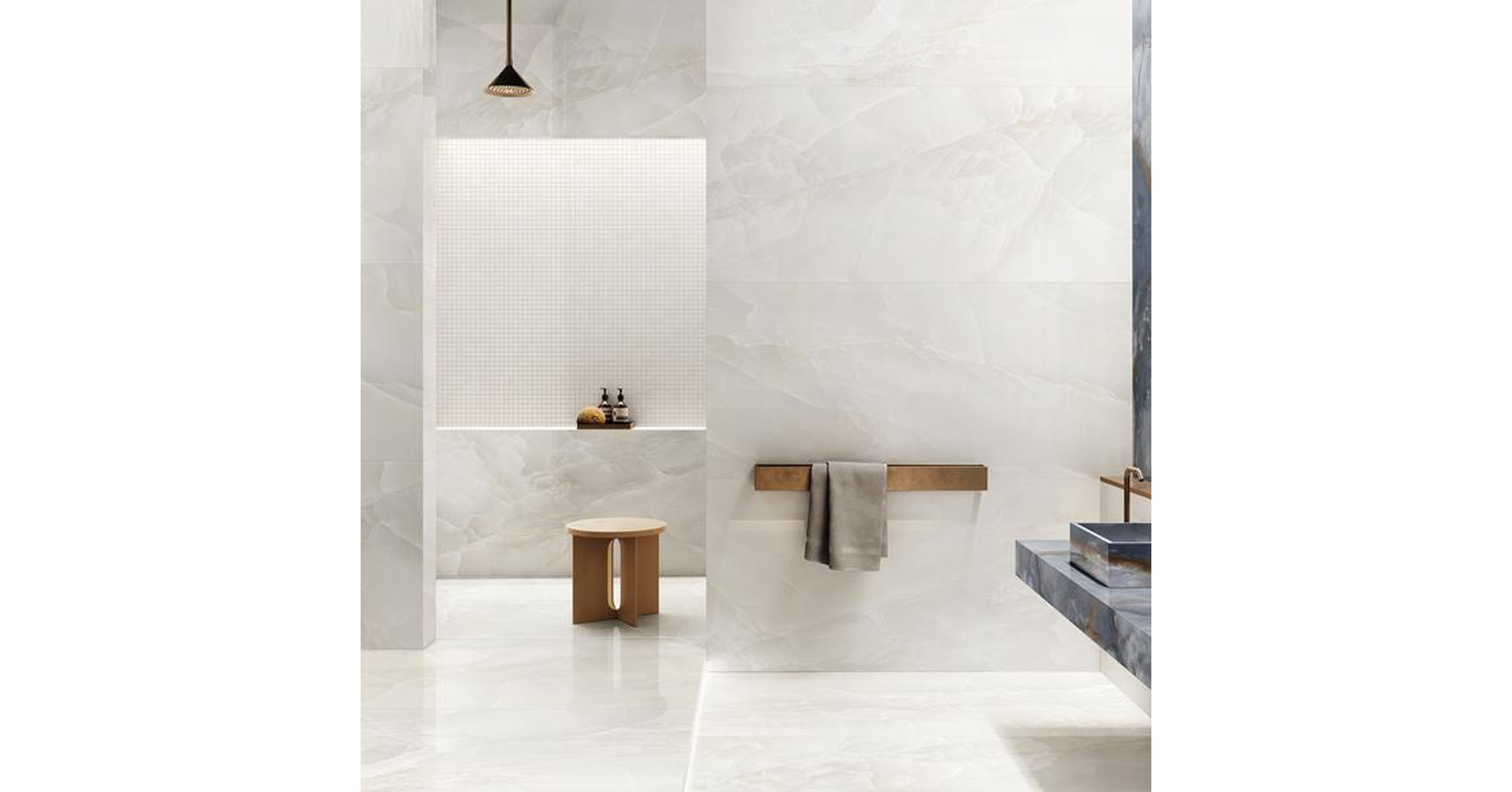 Emil Tele di Marmo Onyx Ivory 60x120 cm silktech rett. beltéri, kültéri ...