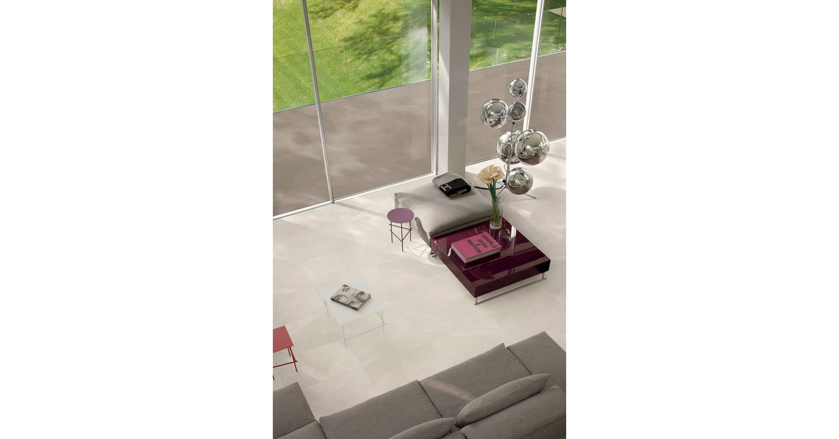 Carrelage Ergon Architect Resin Hong Kong Taupe Lappato 30x30 Cm - Grès Cérame Effet Ciment, Rectifié, Made In Italy