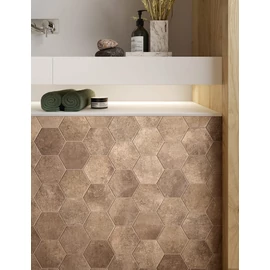 BENEDIKT TILES Elios Terre Etrusche Esagonetta Umbria 25x22