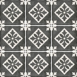 BENEDIKT TILES Equipe Art Nouveau Padua Black 20×20