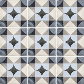 BENEDIKT TILES Equipe Art Nouveau Palais Blue 20×20