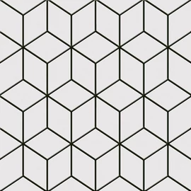 BENEDIKT TILES Keros Belle Epoque Alhambra Negro 25x25