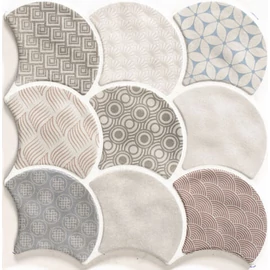 BENEDIKT TILES Realonda Scale Boho White 30,7x30,7