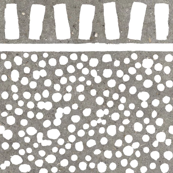 BENEDIKT TILES ABK Poetry Stone Decor Fringe Grey 60x60