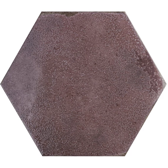 BENEDIKT TILES Cifre Oken Hexagon Garnet Brillo 23,2x26,7 cm fényes