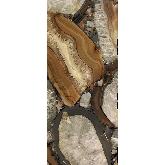 BENEDIKT TILES Emil Tele di Marmo Precious Agate Brown 60x120 full