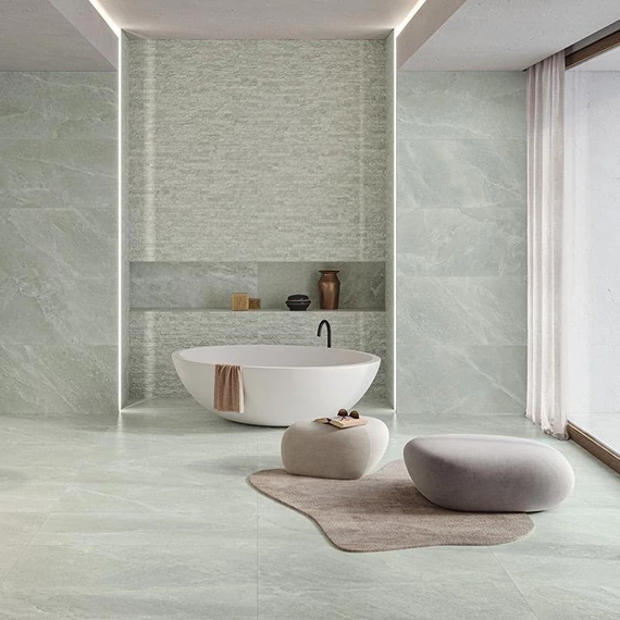 BENEDIKT TILES Provenza Salt Stone Green Emerald 60x120 cm