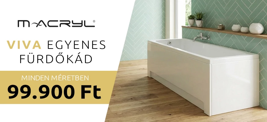 Viva egyenes fürdőkád