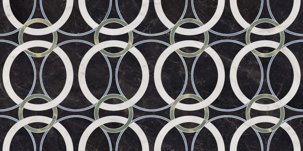 ABK Sensi Fantasy Circular 60x120 cm lux 3D rett. beltéri padló- és falburkolat (0014409)