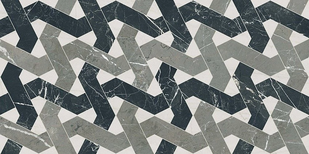 ABK Sensi Fantasy Zigzag 60x120 cm lux 3D rett. beltéri padló- és falburkolat (0014411)